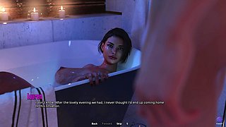 Touching My Horny Stepmom's Pussy While Bathing Together - 3D Hentai Animated Porn - Life in Santa County