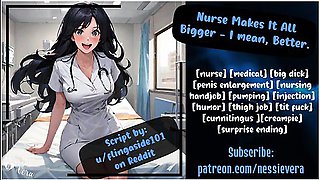 Car Toon And Erotic Audio In Nurse Makes It All Bigger - I Mean, Better Audio Roleplay