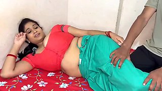 Indian Landlady Aunty Foot Massage Turns into Big Ass Fucking with Tenant Boy Hindi Audio