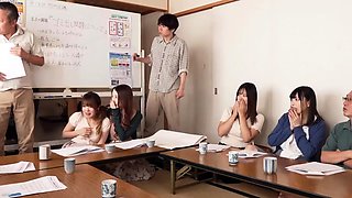 Secretary group sex hardcore fucking blond girl facia