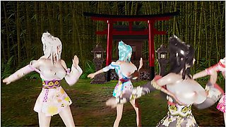 Car Toon - Girls Dancer極楽浄土 - Reika/ryoko/mona/susu