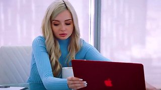 she finally has a reason to be gaped at work