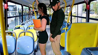I displayed my manstick to a girl college girl on a crowded bus!