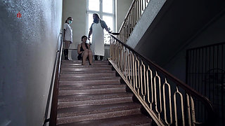 Lazy Cleaning Girl Andrea Has to Absolve a Rough Work Training