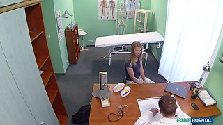 Innocent blonde gets the doctors massage