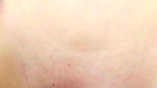 Small titted brunette teen fingering on the bed