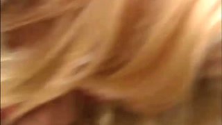 Blonde MILF Carol Cox shares vintage passionate oral encounters with raw desire