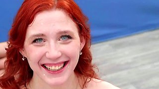 Alice's Steamy Bukkake Seduction: Redhead Behind the Scenes