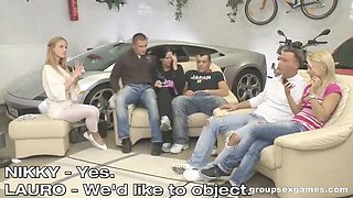 European Gangbang Orgy - Teen Anal & Hardcore Group Sex Games
