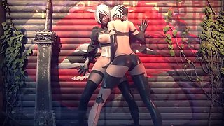 3D Hentai Overwatch Genshin Impact Sex with Big Tits Emoni Bella Blaze Fucking Hard