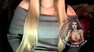 Blonde Bombshells Car Masturbation Bump Seat Bliss