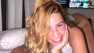 Agatha Vega Can't Resist Sucking Christian Clay's Big Cock While Relaxing - Blonde Pornstar Gives Huge Cumshot