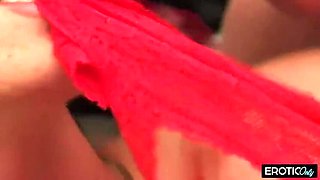 Alex Sanders Floods Panties with Sticky Cum in Raw Passion