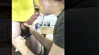 Rough Morning Throat Fuck with a Big-Ass Brunette