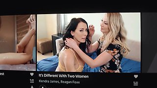 Girlsway - petite red haired Maya Kendrick entices Gianna Dior while Adriana Chechik sees in shock