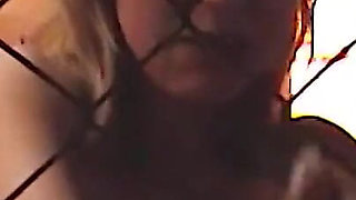 Blonde slave Vanessa locked in the basement