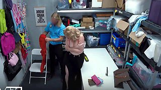 Passionate group shares sensual police threesome with intense hunger