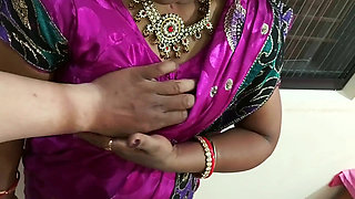 Cute Newlywed Horny Bhabhi Deep Throat Blowjob Fucking Hard and Nude Sex in Saree