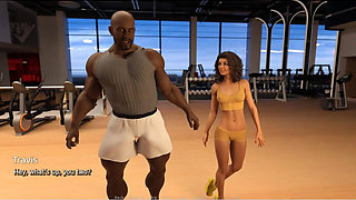 My Hotwife - Gameplay - Roleplay - Nudist Beach,gym Visit