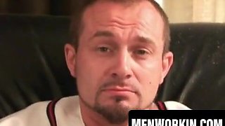 Wooly mature dude jerks til explosive ejaculation