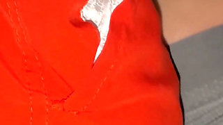 Fantasy: a Big-assed Girl Touches His Penis.