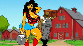 Redneck's Slutty Wife. Cartoon