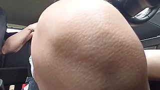 Masturbating in Car with Farfalla - Real Female Orgasm & Squirting MILF Solo Play