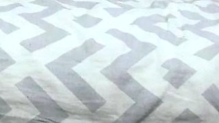Slim Asian Babe Masturbates with Pink Dildo on Bedroom Bed