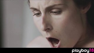 Molten brown-haired Czech COUGAR Antonia Sainz embarks the day on a thick black prick