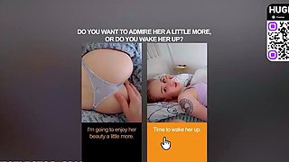 Busty teen with a ample bootie enjoys to deep-throat cock