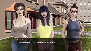 A stepmom's affection at the beach party