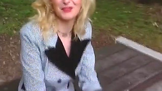 Watch This German Blondie Have Special Time on Her First Casting