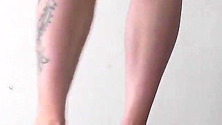 Dyanna Tramples His Slave Barefoot to Orgasm