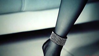 Jordan Sparx Has on Sheer Nylons and Stilettos While Grinding on a Cock