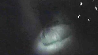 Naughty night vision BJ slut sucks cock