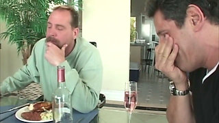 Insatiable Coed Kelly Drains Two Throbbing Cocks