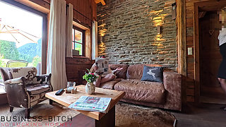 Office Business Woman Surprises Boss at His Summerhouse with Secret Affair Sex - Business-bitch