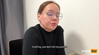 Hungry Teacher Sweetie Girl Has Come up with a New Grading System!