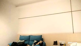 Amateur Asian masturbates through her panties