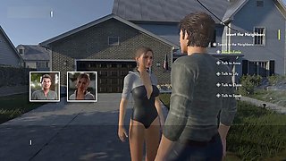 Crazy housewives gossip about cheating wives in the neighborhood - vignette one