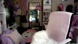 Chubby Brunette Big Boobs Dildo Masturbation