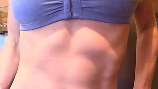 Amateur blond girl with big boobs getting fucked