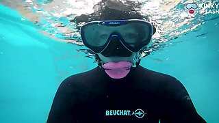 Neoprene Enclosed and Gagged - Underwater Mouth Control Fantasy
