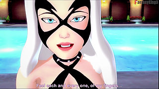 Felicia Hardy,black Cat, Bikini Blowjob - Marvel