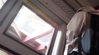 Japanese Teen's Amateur Charm Unveiled in Sultry Upskirt Tease