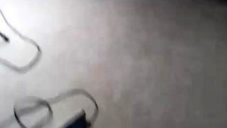 Pink labia close up of naive brunette