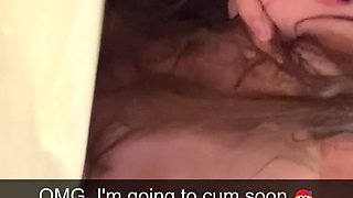 nineteen yr senior Teenie Cuckold on BOYFRIEND in School dormitory, Snapchat Compilation
