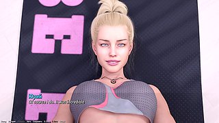 Slutty anime teen in a wild 3D game adventure