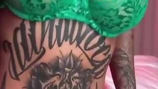 Insatiable Tattooed Step Stepsisters Play with Corn