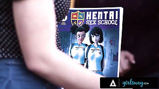 Girlsway - stacked porno star Dee Williams hard nails a superfan while cosplaying her hentai character